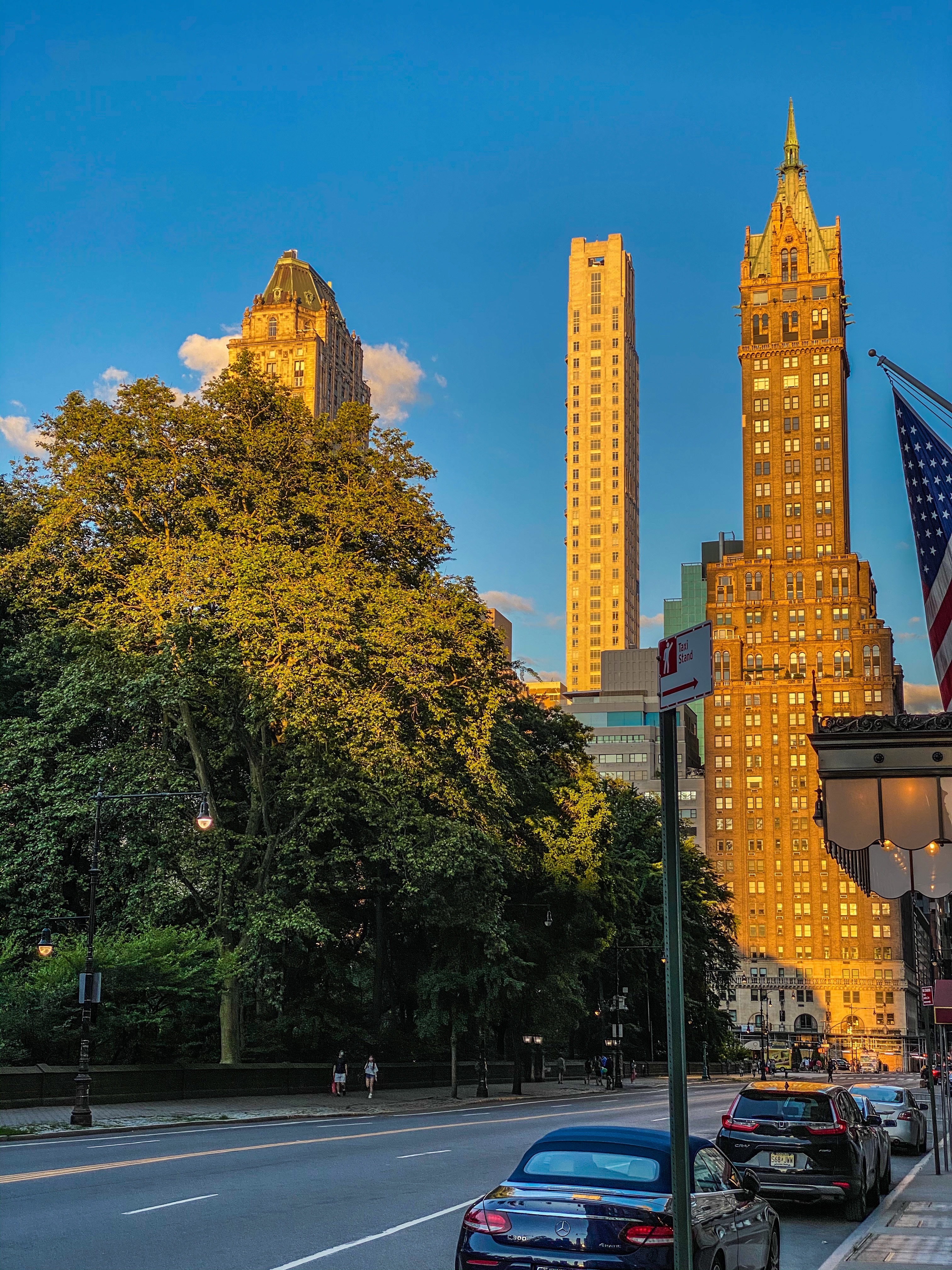 Central Park West at Dusk